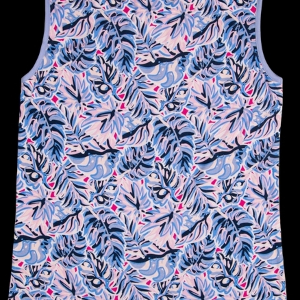 Simply Southern Palm Leaf Pink Flamingo Tank Top NWT - Picture 3 of 9